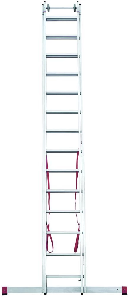 Лестница алюминиевая двухсекционная индустриальная Новая Высота 2x14 арт. 5220214 от магазина ЛесКонПром.ру