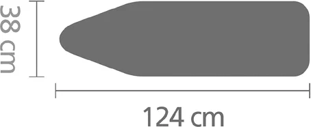 Чехол для гладильной доски Brabantia PerfectFit B 134081 124x38, металлизированный от магазина ЛесКонПром.ру
