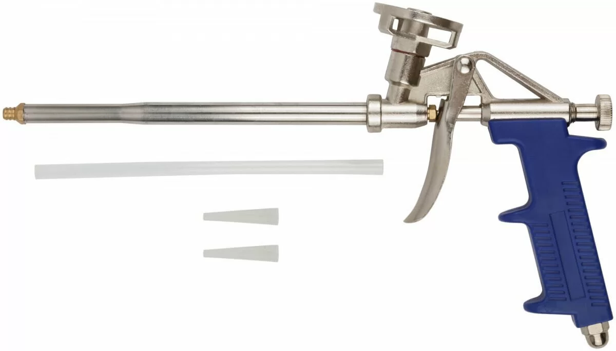 Пистолет для монтажной пены КУРС 14264 алюминиевый корпус от магазина ЛесКонПром.ру