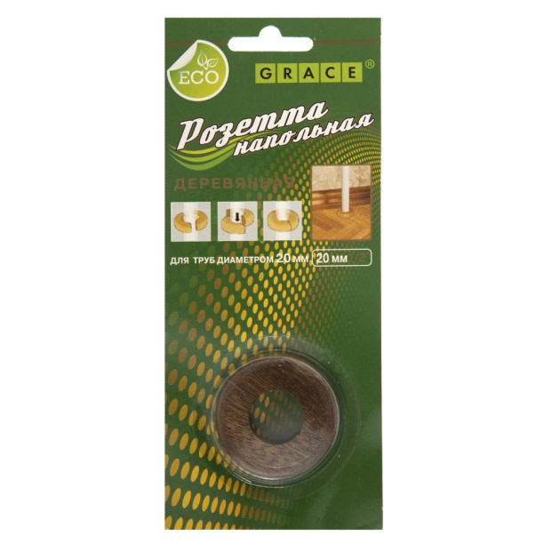 Накладка для труб деревянная Орех темный 20 мм от магазина ЛесКонПром.ру