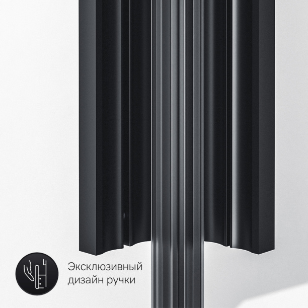 Душевой уголок AM.PM 120х80х200 см черный профиль от магазина ЛесКонПром.ру