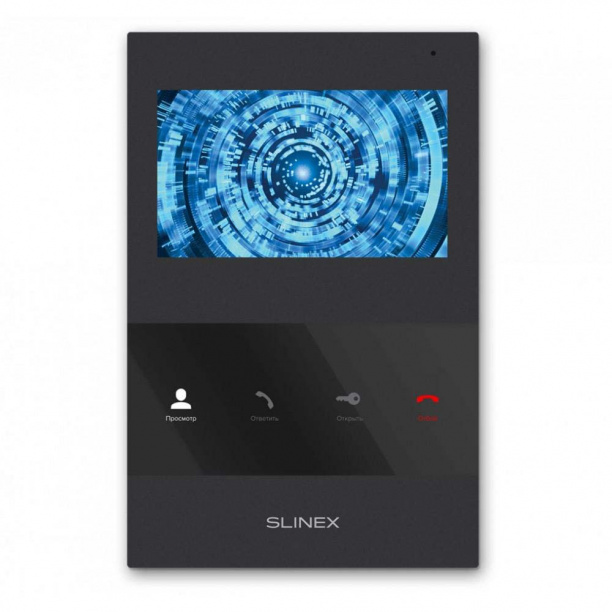 Монитор видеодомофона 4" SLINEX SQ-04M с записью по движению черный от магазина ЛесКонПром.ру