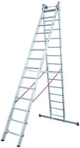 Лестница алюминиевая двухсекционная индустриальная Новая Высота 2x14 арт. 5220214