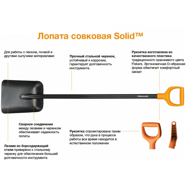 Лопата совковая PLANTIC  от магазина ЛесКонПром.ру