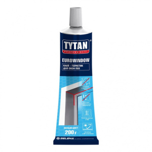 Клей-герметик для ПВХ TYTAN Professional белый 180 мл
