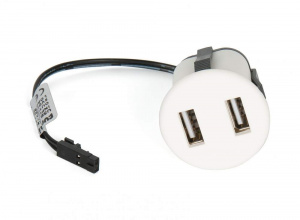 Встраиваемая USB зарядка 2х1А USB CHARGER 303090-W-MP