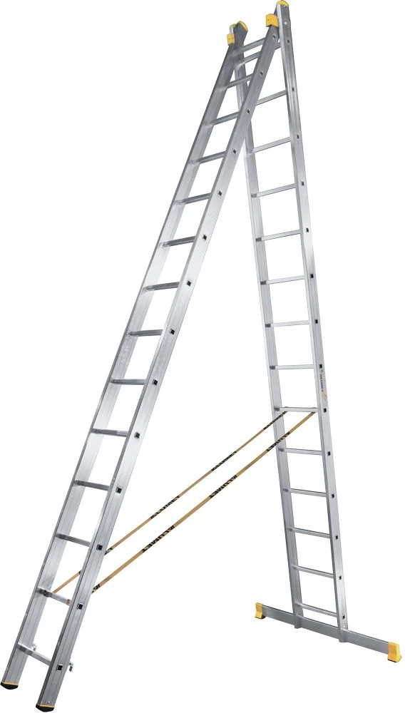 Лестница алюминиевая двухсекционная профессиональная Алюмет 2x18 арт. P2 9218 от магазина ЛесКонПром.ру