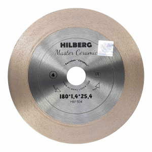 Алмазный диск по керамограниту Hilberg Master Ceramic рез под 45° 180x1,4x25,4 мм