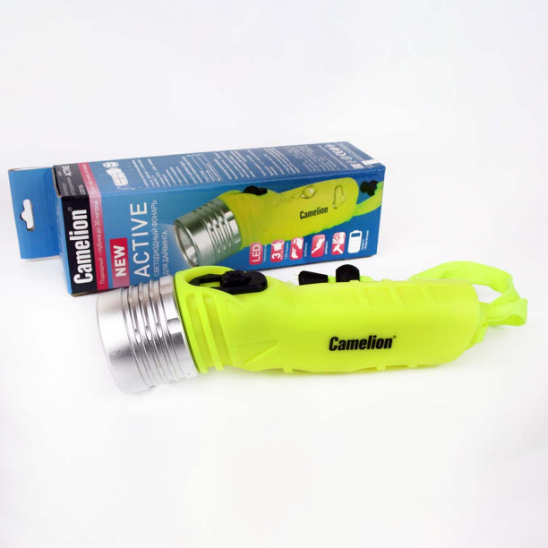 Фонарь для подводной рыбалки и дайвинга Camelion LED 3 Вт 4xLR6 от магазина ЛесКонПром.ру