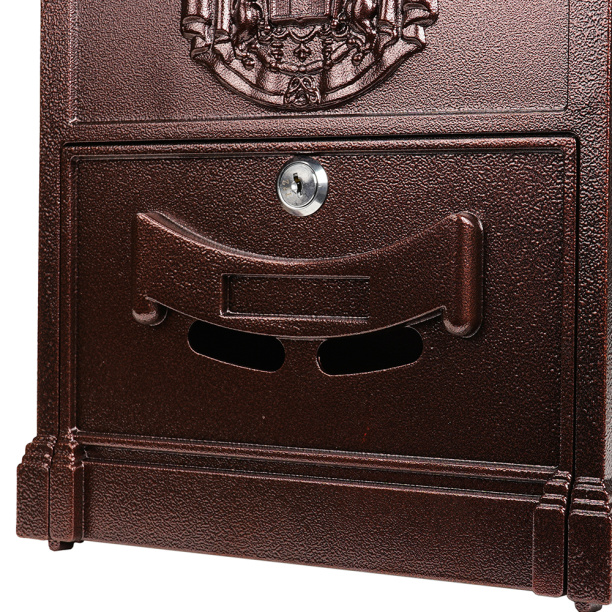 Почтовый ящик 410х255х88 мм темно-коричневый от магазина ЛесКонПром.ру