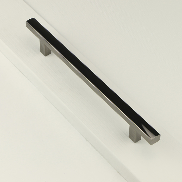 Ручка-рейлинг мебельная JET 196 C=160 мм черный никель от магазина ЛесКонПром.ру
