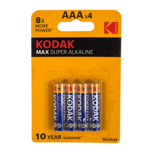 Батарейка KODAK MAX LR03(АAА) 4 шт