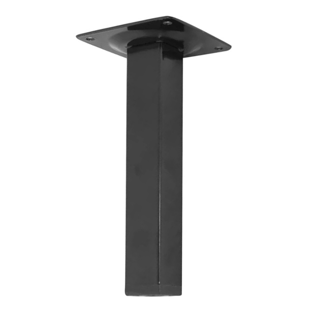 Нога для стола квадратная h200х25х25 мм черная от магазина ЛесКонПром.ру