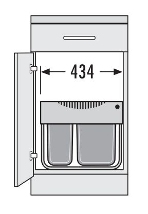 Выдвижная система сортировки 30л в распашной шкаф от 500 SPACE SAVING 3644-70 от магазина ЛесКонПром.ру