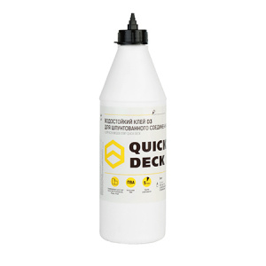 Водостойкий клей Quick Deck D3 для шпунтованного соединения (1кг)