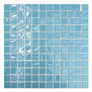 Мозаика Темари керамогранит голубая 29,8х29,8хх0,35 см