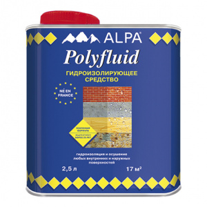 Гидроизоляция жидкая Polyfluid Alpa 2,5 л