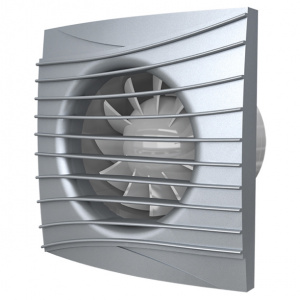 Вентилятор SILENT 5C Gray metal вытяжной D125 с обратным клапаном серый
