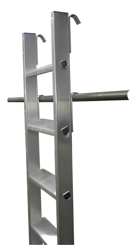 Лестница алюминиевая односекционная KRAUSE STABILO 15 ступ, две пары крюков от магазина ЛесКонПром.ру
