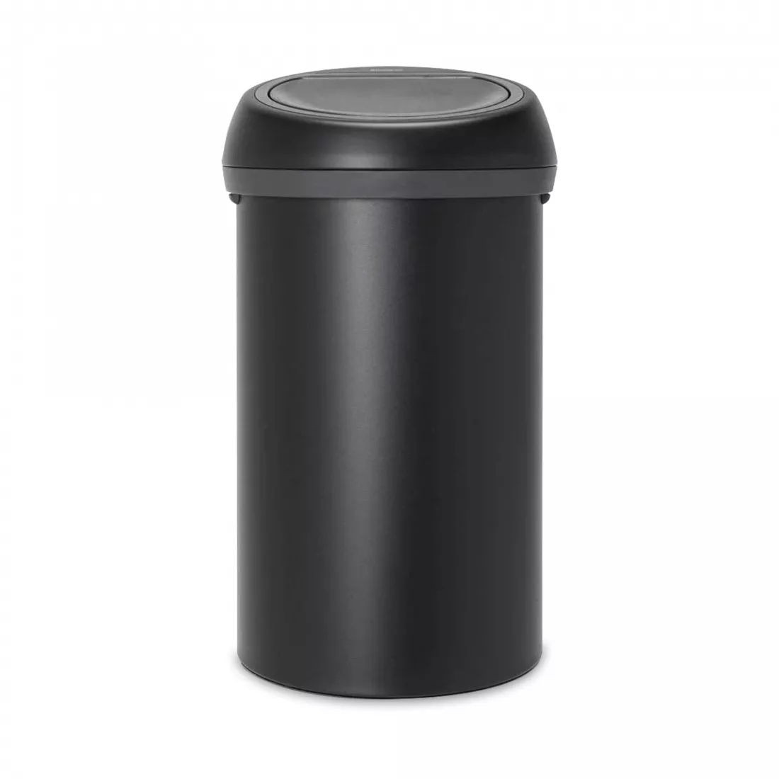 Контейнер для мусора с крышкой, объем: 60 л, материал: нержавеющая сталь, пластик, цвет: черный, серия TOUCH BIN, B128981, BRABANTIA, Бельгия от магазина ЛесКонПром.ру