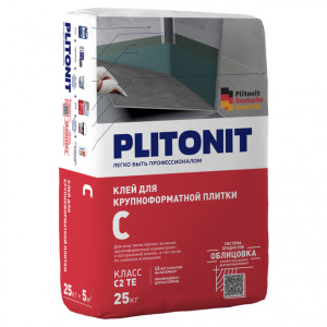 Клей для плитки C2TE PLITONIT С 25 кг