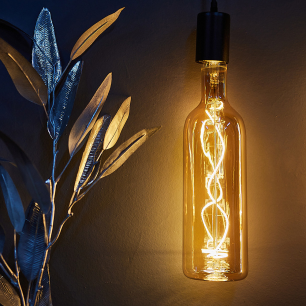 Светодиодная лампа Uniel SOHO Бутылка 5 Вт E27 филаментная золотая от магазина ЛесКонПром.ру