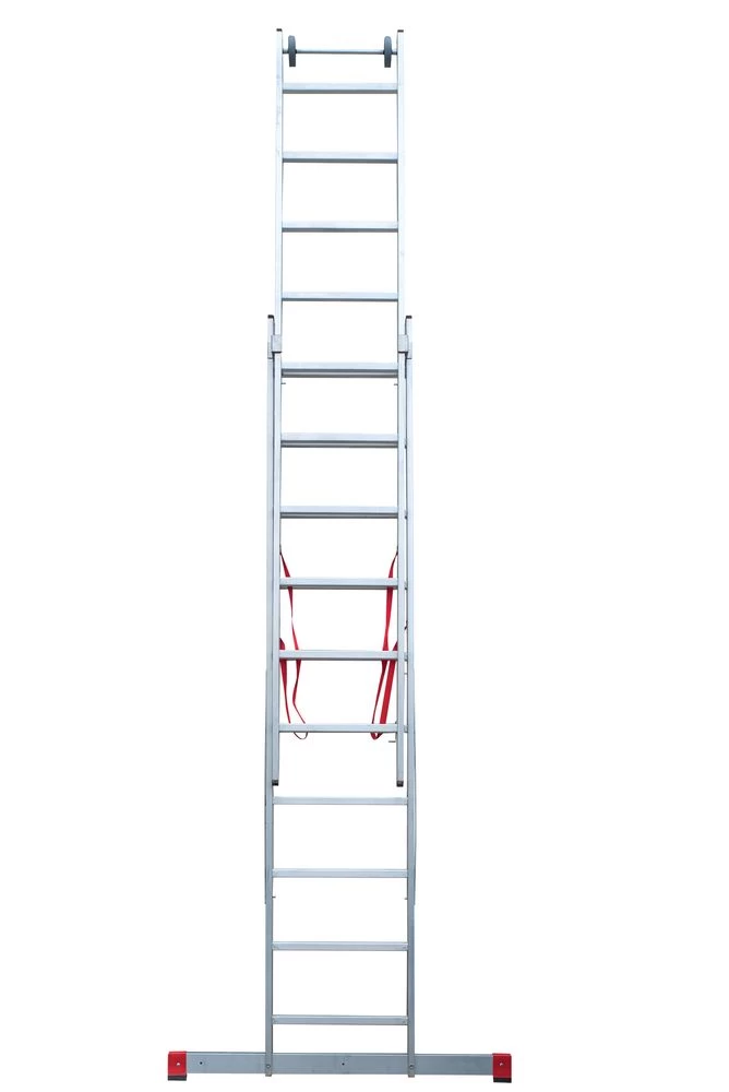 Лестница алюминиевая двухсекционная индустриальная Новая Высота 2x10 арт. 5220210 от магазина ЛесКонПром.ру