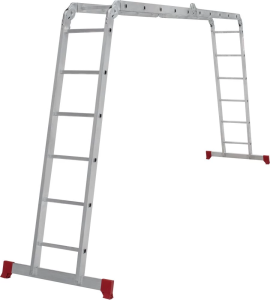 Алюминиевая четырехсекционная лестница-трансформер 340 мм NV2320 НОВАЯ ВЫСОТА 2Х5+2Х6 арт. 2320256