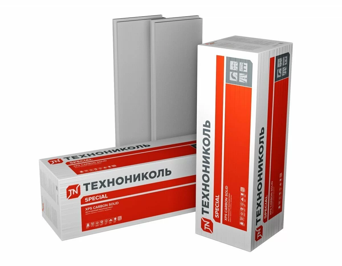 Экструзионный пенополистирол (XPS) ТЕХНОНИКОЛЬ CARBON SOLID 700 1180х580х50 мм от магазина ЛесКонПром.ру