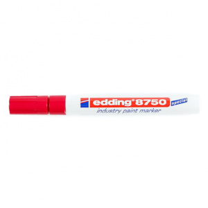 Маркер для жирных и пыльных поверхностей красный наконечник 2-4 мм Edding