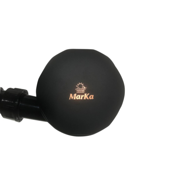 Сифон для ванны 1Marka Luxe 600 низкий полуавтомат черный матовый от магазина ЛесКонПром.ру