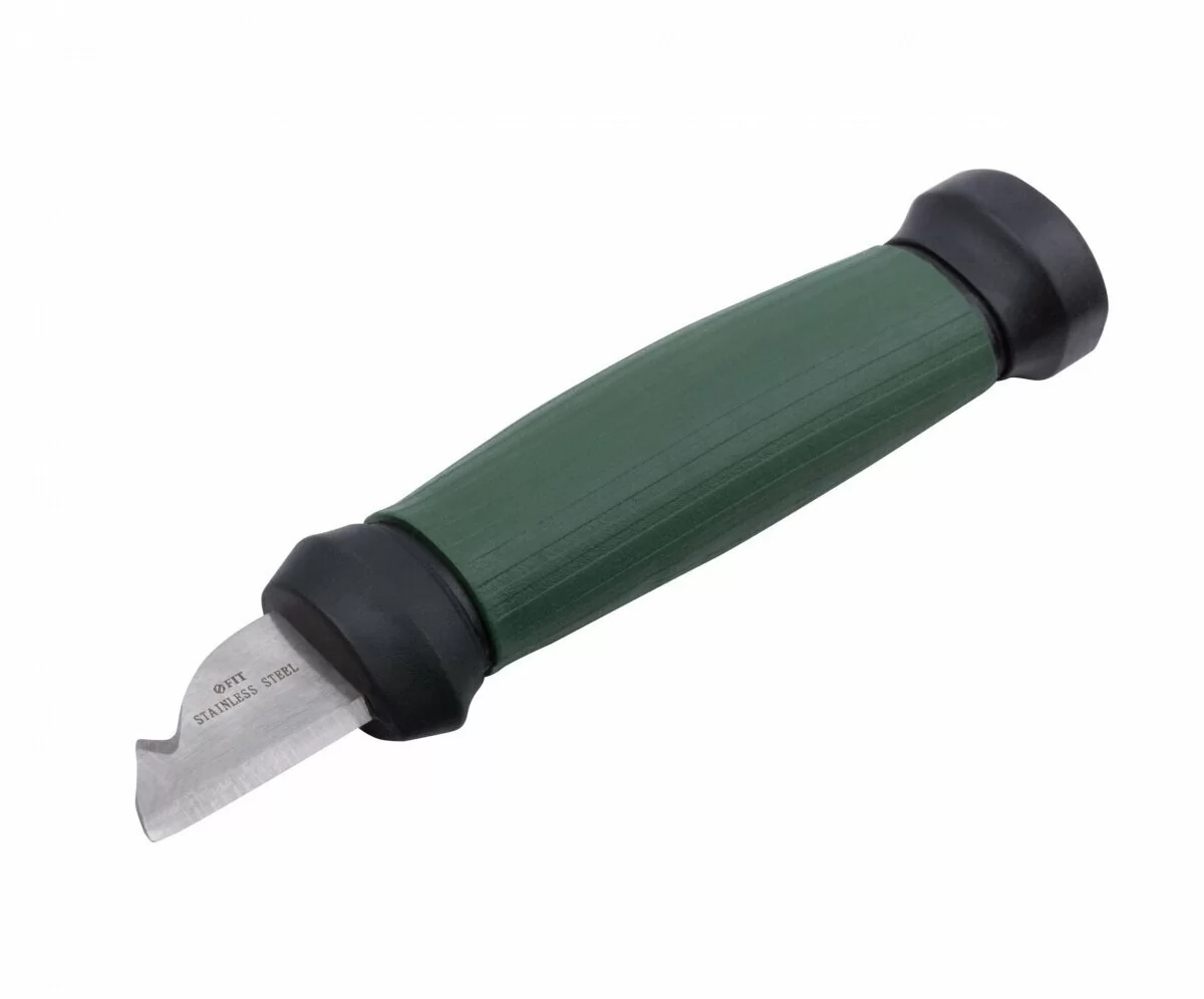 Нож электрика FIT IT 10642 33 нержавеющая сталь 2-х сторонняя заточка от магазина ЛесКонПром.ру