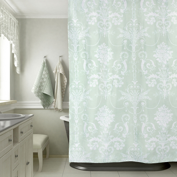 Штора для ванной Fora Wave 180х200 см текстиль белая от магазина ЛесКонПром.ру