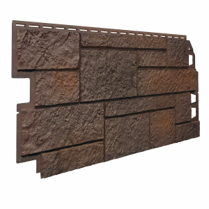 Панель фасадная VOX Solid Sandstone Dark Brown 1000x420 мм