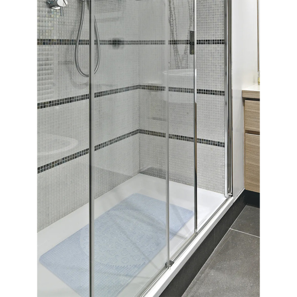 Коврик для ванной ВИЛИНА Лужайка 38x68 см антискользящий прозрачный от магазина ЛесКонПром.ру