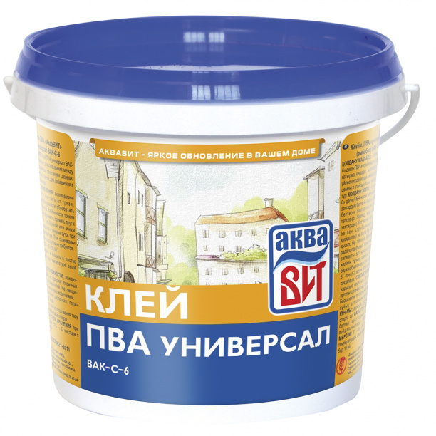 Клей ПВА АкваВИТ Универсал 0,9 кг от магазина ЛесКонПром.ру