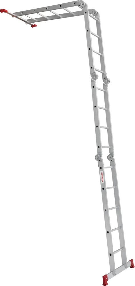 Алюминиевая четырехсекционная лестница-трансформер 340 мм NV2320 НОВАЯ ВЫСОТА 2Х4+2Х5 арт.2320245 от магазина ЛесКонПром.ру