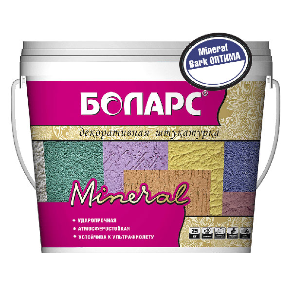Боларс Mineral Bark Оптима декоративная штукатурка, 25 кг от магазина ЛесКонПром.ру