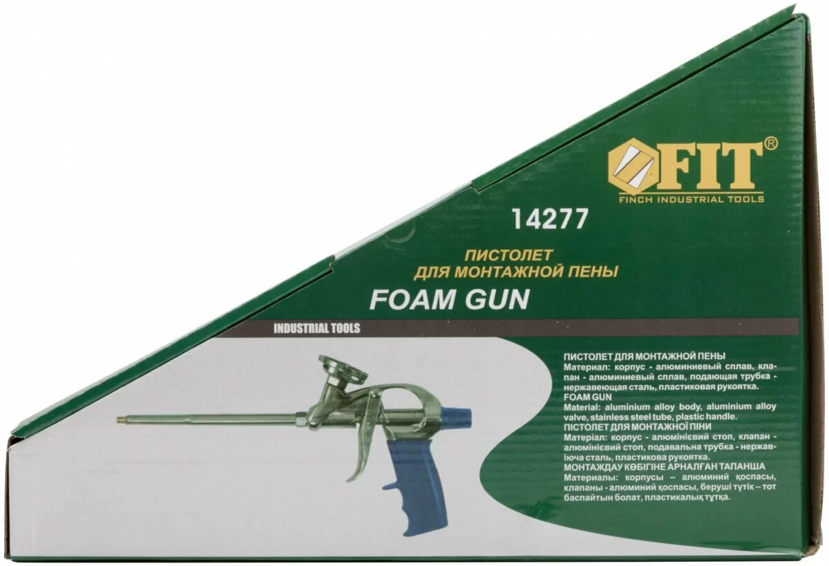 Пистолет для монтажной пены цельнометаллический FIT IT от магазина ЛесКонПром.ру