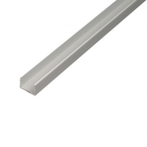 Профиль U-образный алюминиевый серебро 12,9x10х2000 мм толщина 1,5 мм