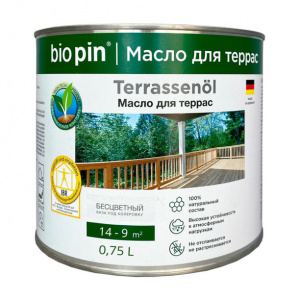 Масло для террас BioPin Terrassenol 0,75 л