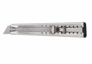 Нож технический FIT Техно 10171 18 мм металлический корпус и фиксатор