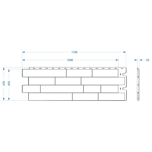Панель фасадная Docke STEIN 1196x426 мм янтарный от магазина ЛесКонПром.ру