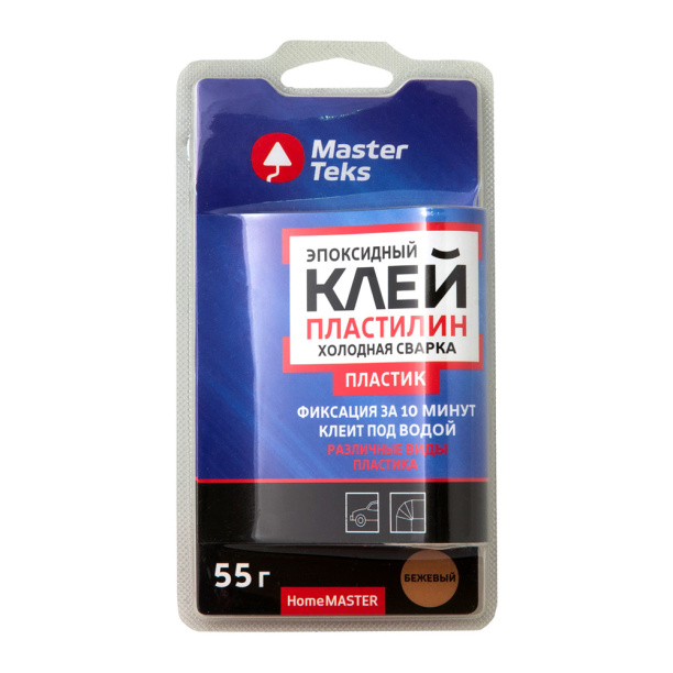 Эпоксидный клей-пластилин Master Teks Холодная Сварка Пластик 55 г от магазина ЛесКонПром.ру