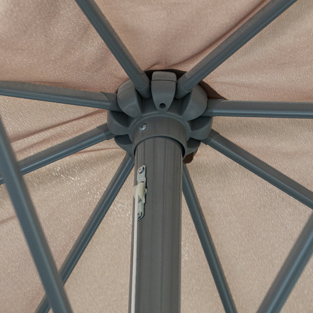 Зонт садовый d3,5 м полиэстер серый от магазина ЛесКонПром.ру