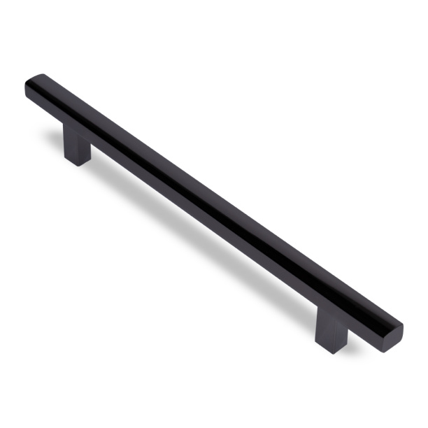 Ручка-рейлинг мебельная JET 196 C=160 мм черный никель от магазина ЛесКонПром.ру