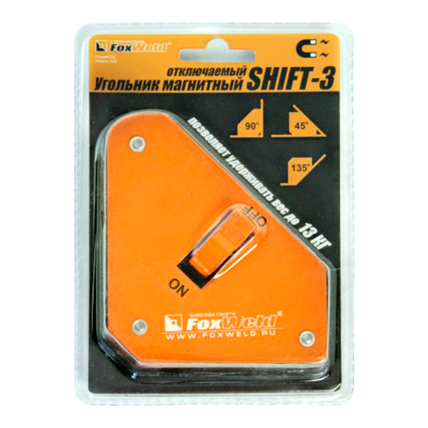 Угольник для сварки магнитный отключаемый SHIFT-3 FoxWeld от магазина ЛесКонПром.ру