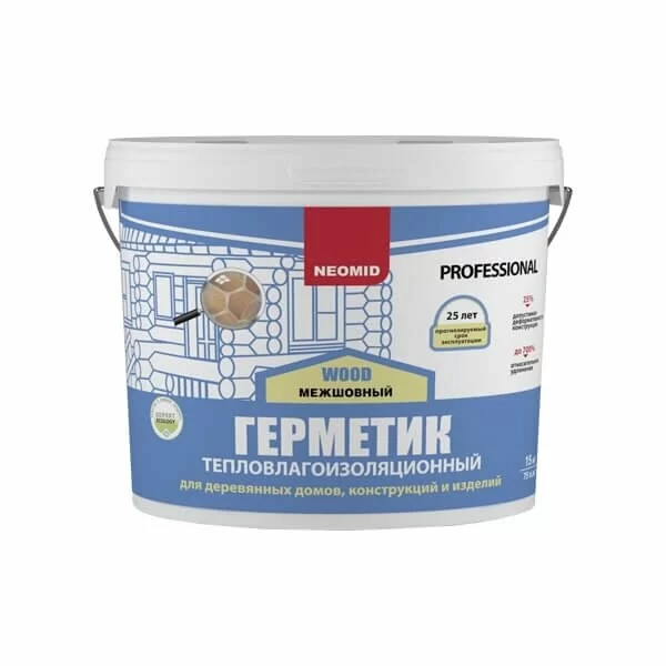 Герметик строительный NEOMID Professional белый 15 кг от магазина ЛесКонПром.ру