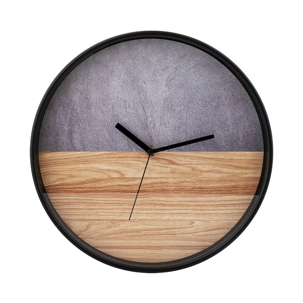 Часы настенные круглые Лофт d50 см черные от магазина ЛесКонПром.ру