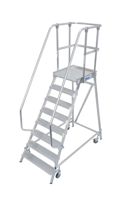 Односторонняя передвижная лестница с платформой STABILO 8 ступеней KRAUSE арт.820181 от магазина ЛесКонПром.ру
